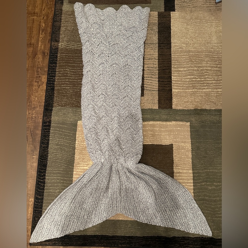 Mermaid Crochet Tail Blanket, Mermaid Blankets Handmade Sleeping Bag